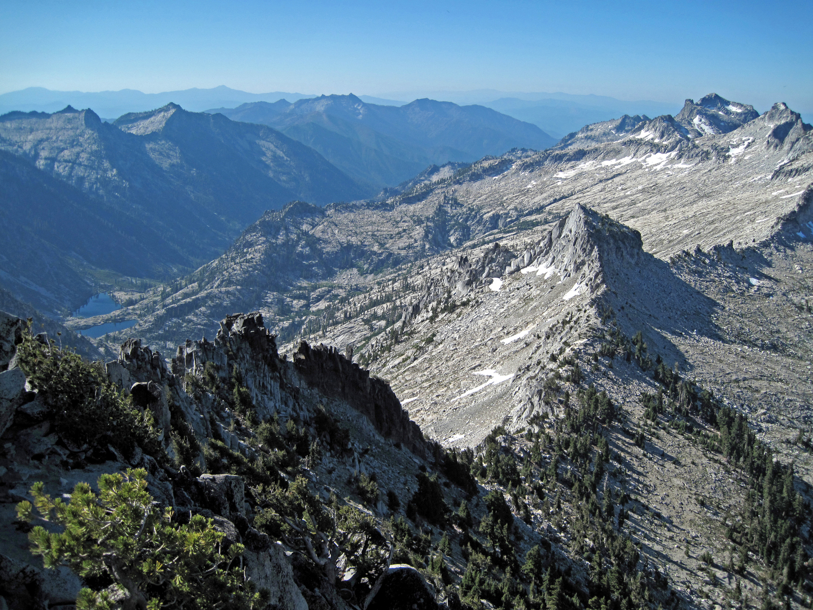 as seen from Mt. Thompson, Trinity Alps, Northern California