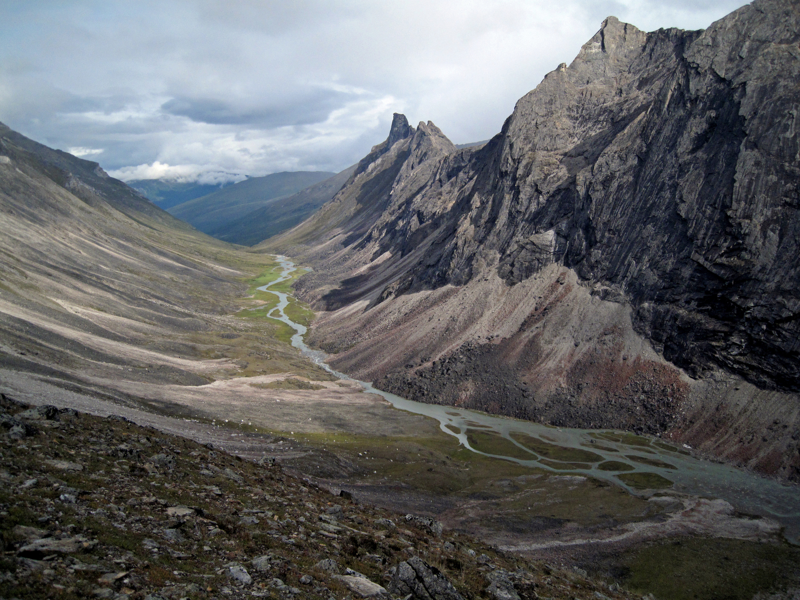 glacial stream in the Arrigetch Peaks, Gates of the Arctic National Park, Alaska
