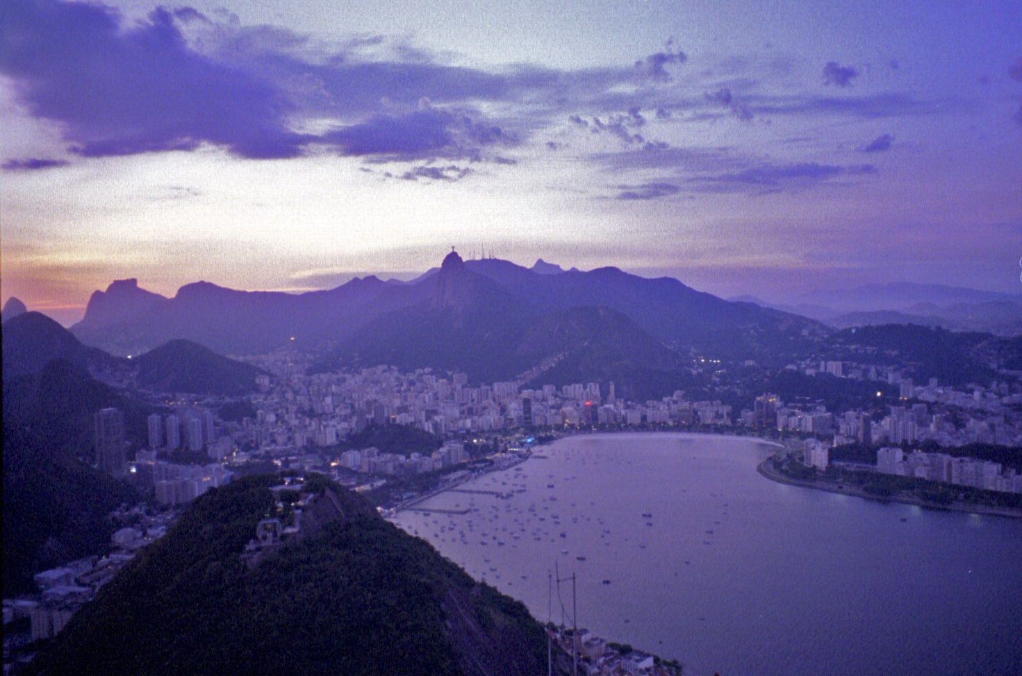 view from Pão de Açúcar, Rio de Janeiro (note: this image is not suitable for large prints)